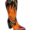 SPACE COWGIRL FLAME - BLACK/RED