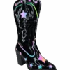 SPACE COWGIRL STAR - BLACK/REFLECTIVE