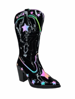 SPACE COWGIRL STAR - BLACK/REFLECTIVE