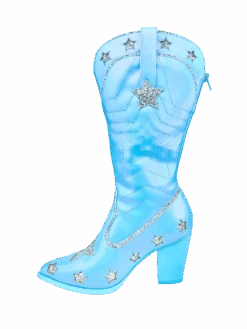 SPACE COWGIRL STAR PEARL - BLUE/SILVER -Engel Cheap Store space cowgirl star pearl bluesilver 673321