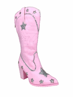 SPACE COWGIRL STAR - PINK/SILVER