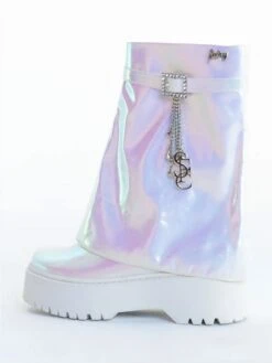 SPARKL FAIRY COUTURE COMBAT BOOT - WHITE -Engel Cheap Store sparkl fairy couture combat boot white 120040